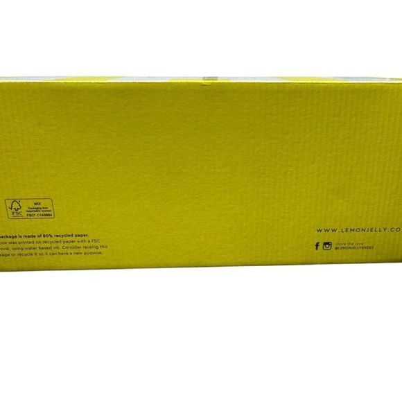 New With Box Lemon Jelly Sandals Azalea Women's 6.5-7M EU37 Black Slide - Picture 11 of 11